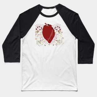 Floral Heart Baseball T-Shirt